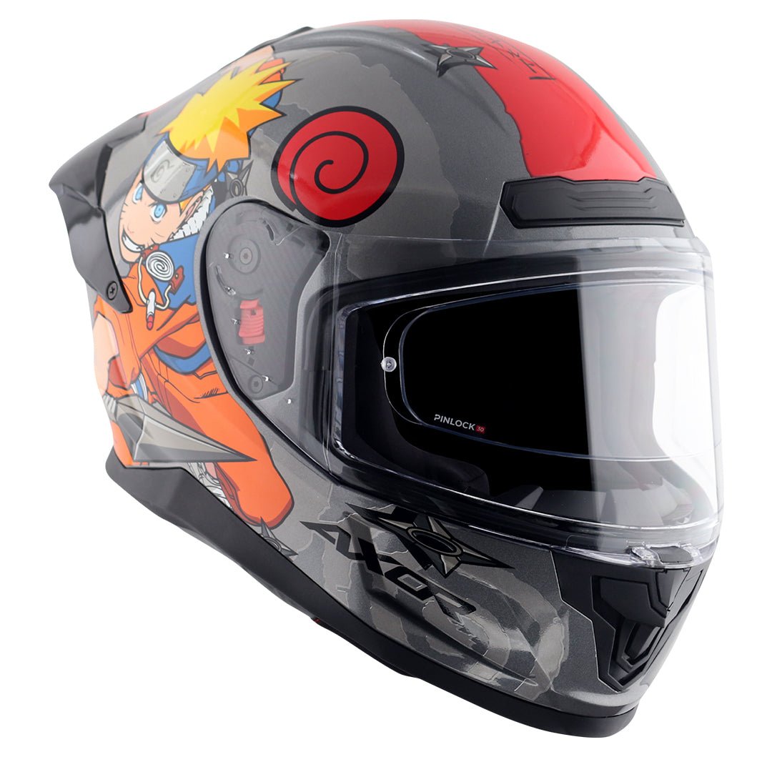 Saber Naruto Helmet (Black Orange) - Image 4