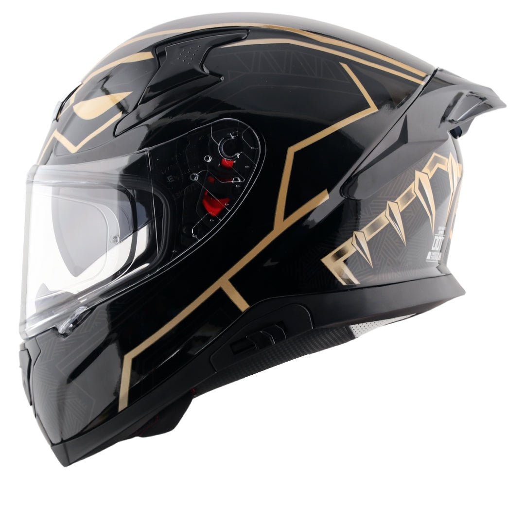 Apex Marvel Black Panther Helmet (Black Gold)