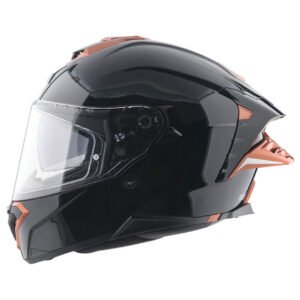 Axor Brutale Corsa Dual Spoiler Helmet (Black Gold Orange)