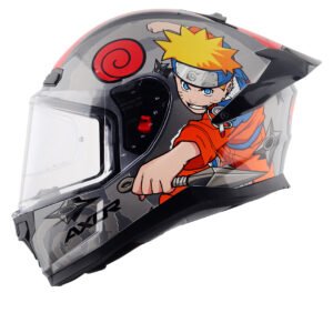 Saber Naruto Helmet (Black Orange)