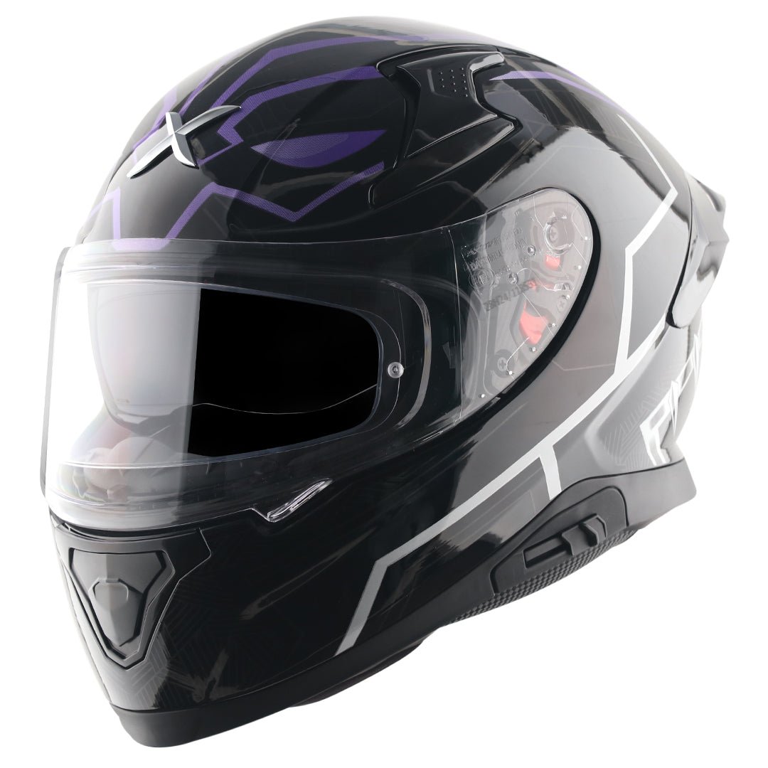 Apex Marvel Black Panther Helmet (Black Purple) - Image 2