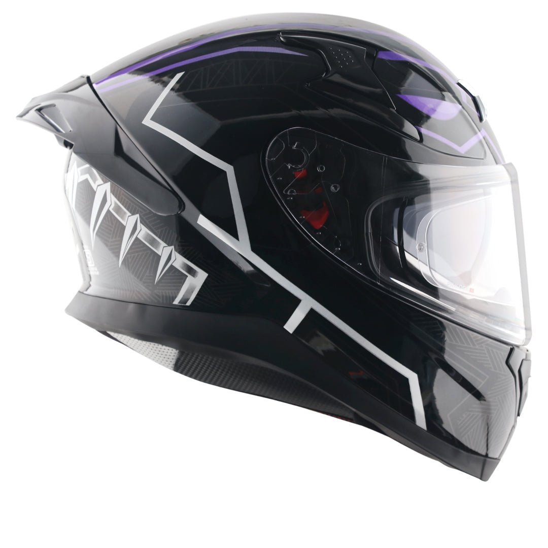Apex Marvel Black Panther Helmet (Black Purple) - Image 5