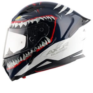 Hunter Shark Helmet (Blue White)
