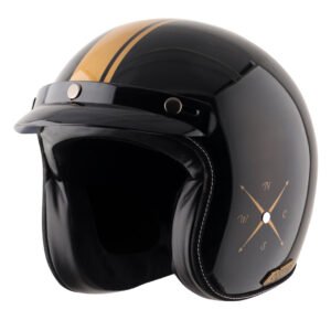 AXOR Retro Jet Euro Globe Helmet (Black)