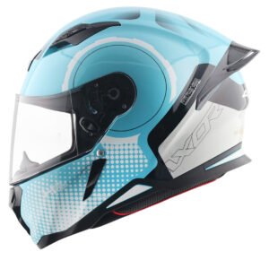 Hunter Spear Helmet (Hex Blue White)