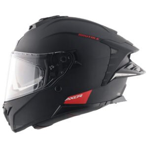 Axor Brutale Solid Colors Dual Spoiler Helmet (Dull Black)