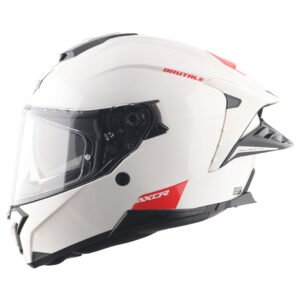 Axor Brutale Solid Colors Dual Spoiler Helmet (White)