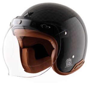Axor Jet Carbon Big Checks helmet with bubble visor (Black)