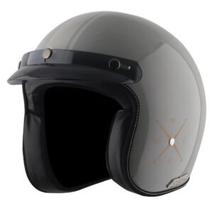 AXOR Retro Jet Euro Globe Helmet (Cool Grey)