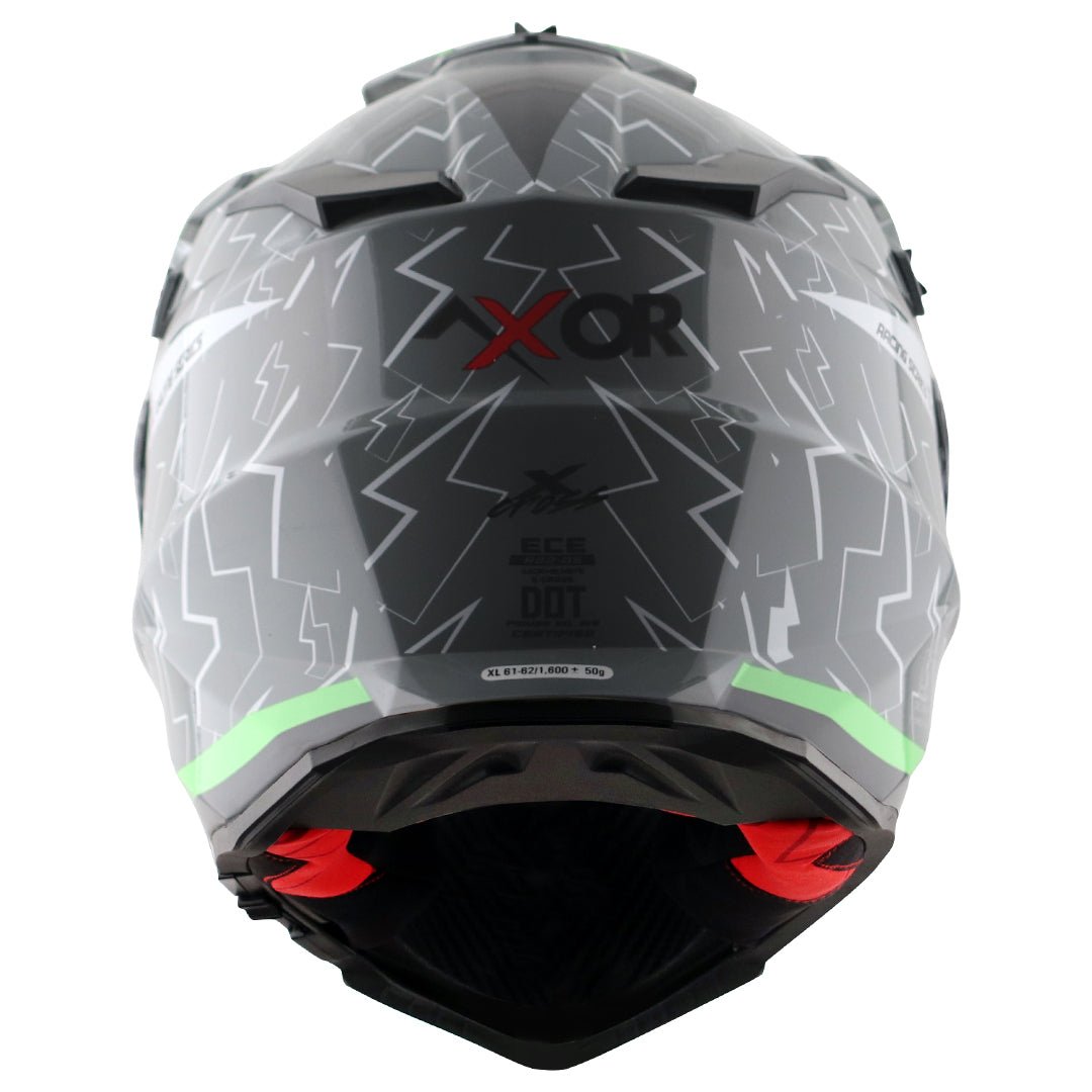X-Cross Flash Dual Visor Helmet (Cool Grey Green) - Image 5