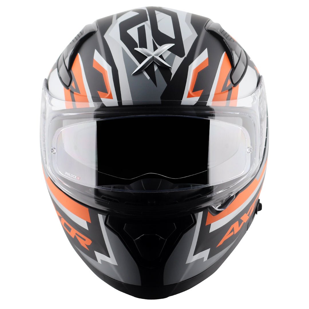 Apex Streak Helmet (Dull Black Orange) - Image 3