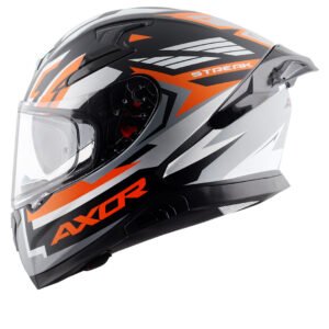 Apex Streak Helmet (Dull Black Orange)