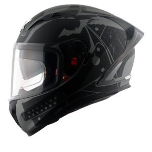 Street Dc Batman Helmet (Dull Anthracite Black)