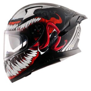 Apex Marvel Venom Helmet (Dull Black Red)