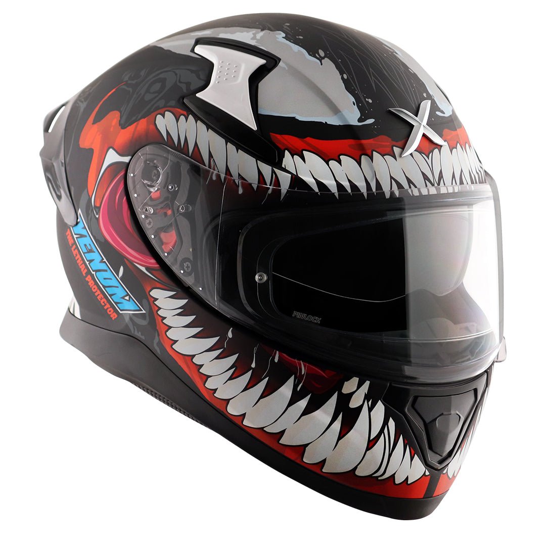 Apex Marvel Venom Helmet (Dull Black Red) - Image 4