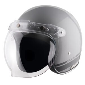 AXOR Retro Jet Sportz S13 Helmet (Athena Grey Black)