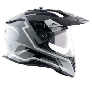 X-Cross Dual Visor Flagstaff Helmet (Nardo Grey Black)