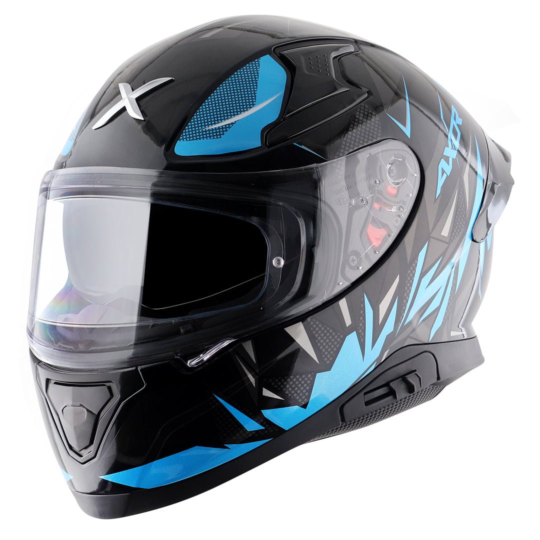Apex Hunter Helmet (Black Neon Blue) - Image 2
