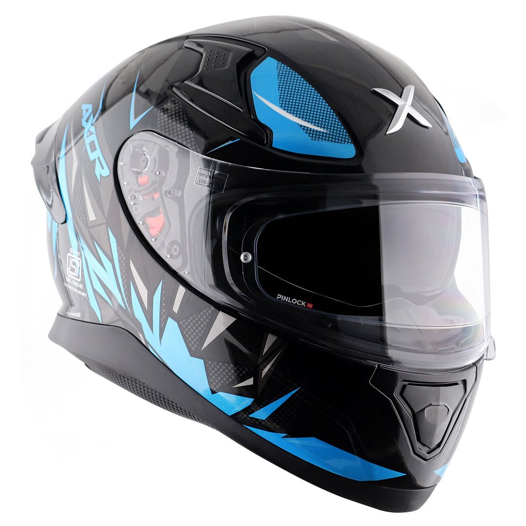 Apex Hunter Helmet (Black Neon Blue) - Image 4