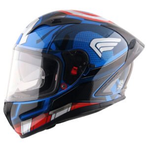 Street Marvel Captain America Helmet (Blue Red White)