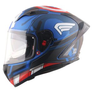 Street Marvel Captain America Helmet (Dull Blue Red White)
