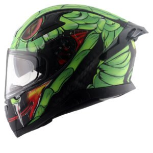 Apex Venomous Helmet (Dull Black Neon Green)