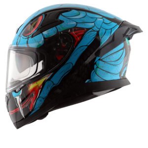 Apex Venomous Helmet (Black Neon Blue)
