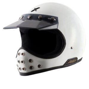 Axor Retro Moto-X Helmet (White)