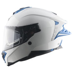 Axor Brutale Corsa Dual Spoiler Helmet (White Blue)