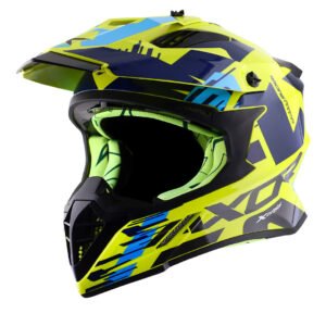 X-Cross X1 Helmet (Neon Yellow Blue)