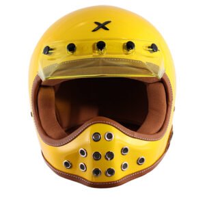 Axor Retro Moto-X Helmet (Yellow)
