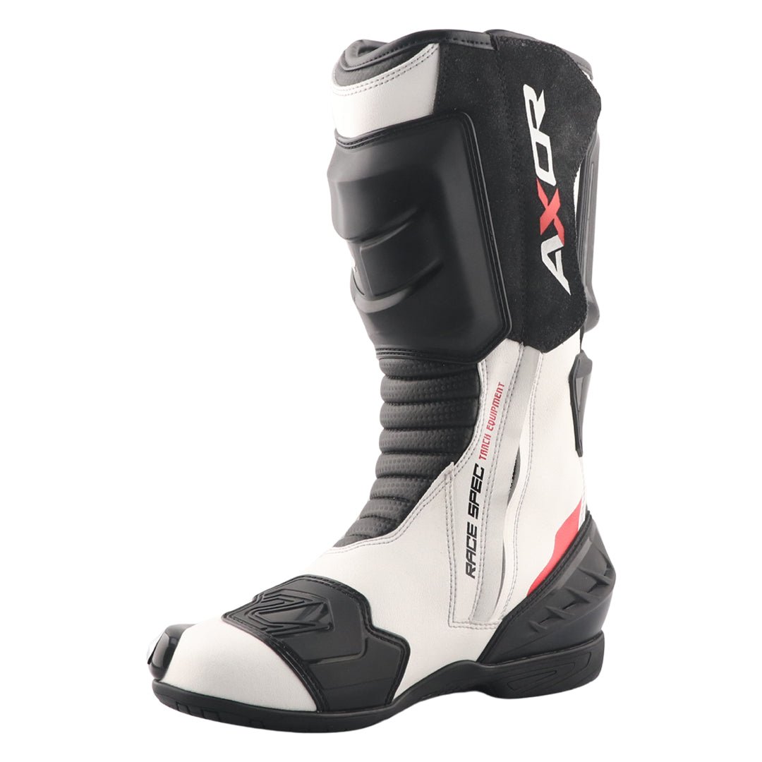 Axor Racer Tec Riding Boots (Black White Red) - Image 3