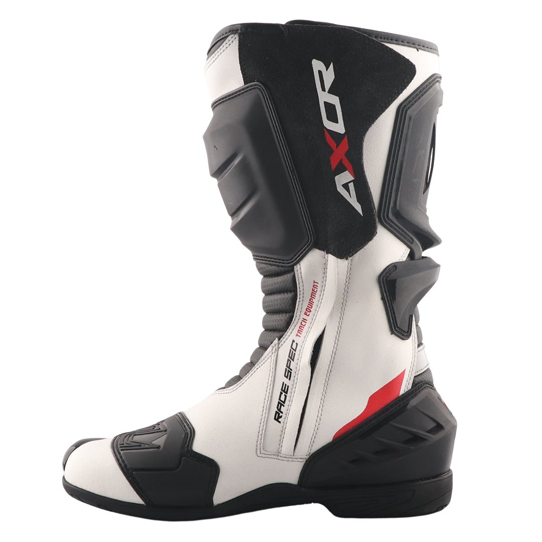 Axor Racer Tec Riding Boots (Black White Red) - Image 4