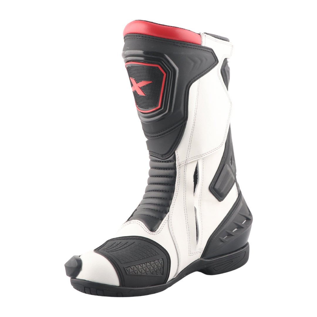 Axor Slipstream Pro Riding Boots (Black White Red) - Image 3