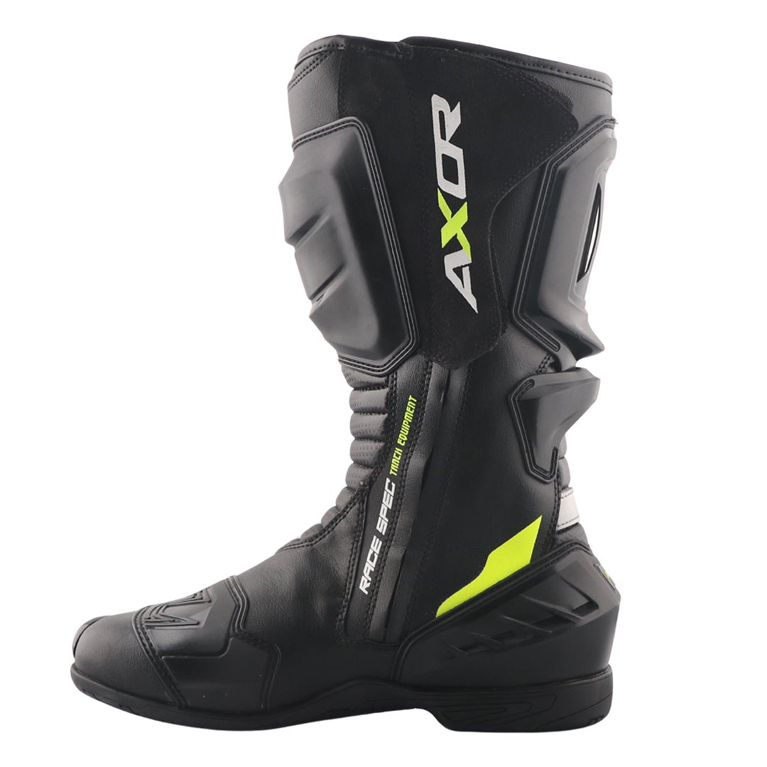Axor Racer Tec Riding Boots (Black Neon Green) - Image 4