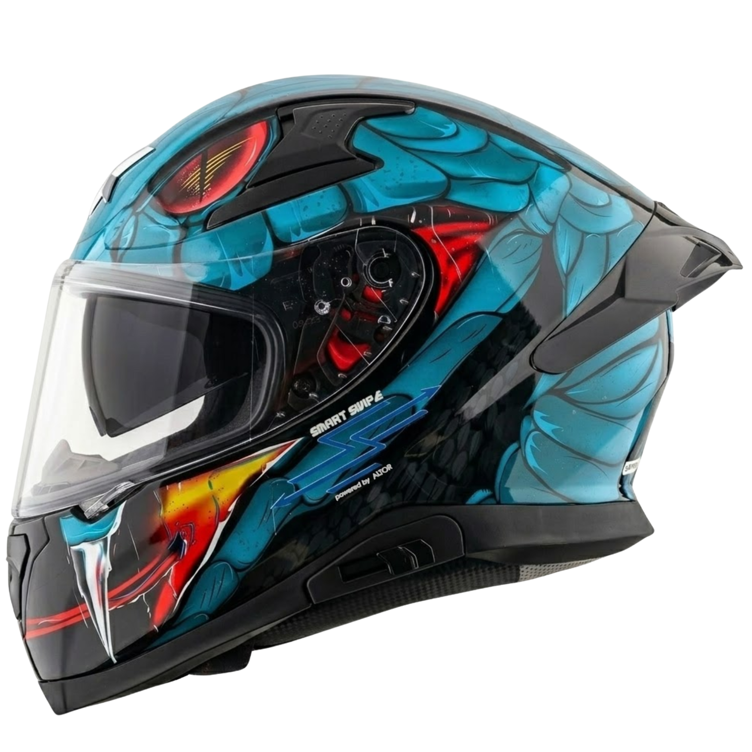 Axor X Altor Apex Venomous Smart Bluetooth Helmet (Black Blue)