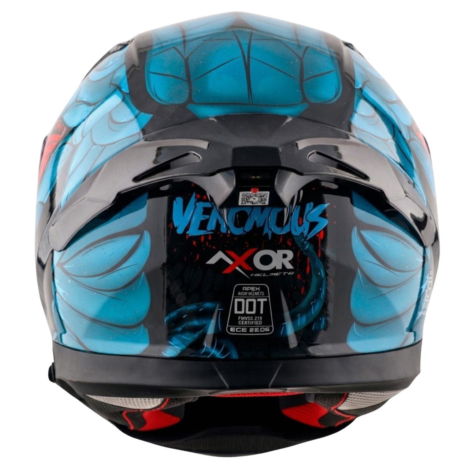 Axor X Altor Apex Venomous Smart Bluetooth Helmet (Black Blue) - Image 4