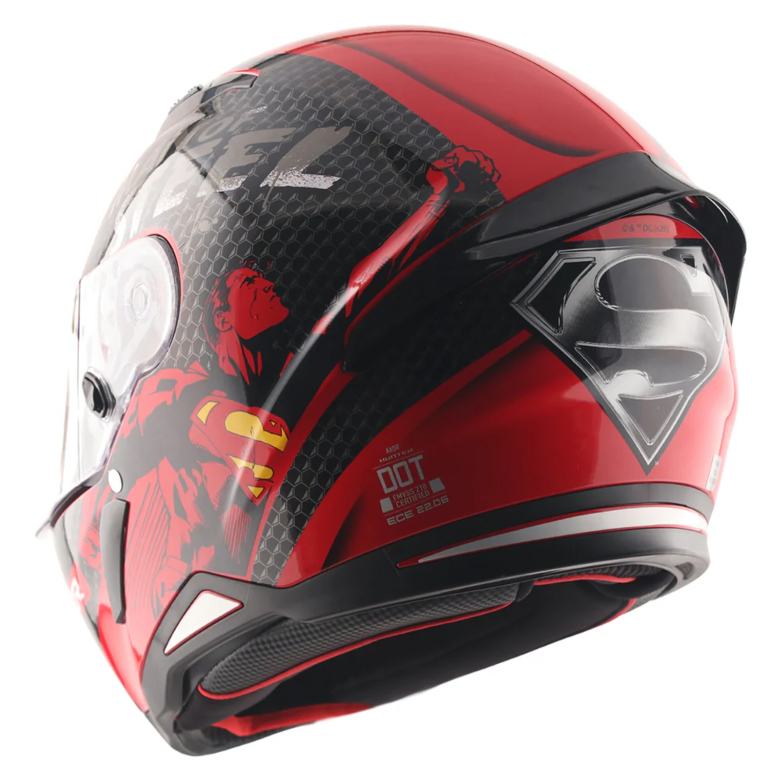 Hunter Dc Superman Helmet (Red Black) - Image 4