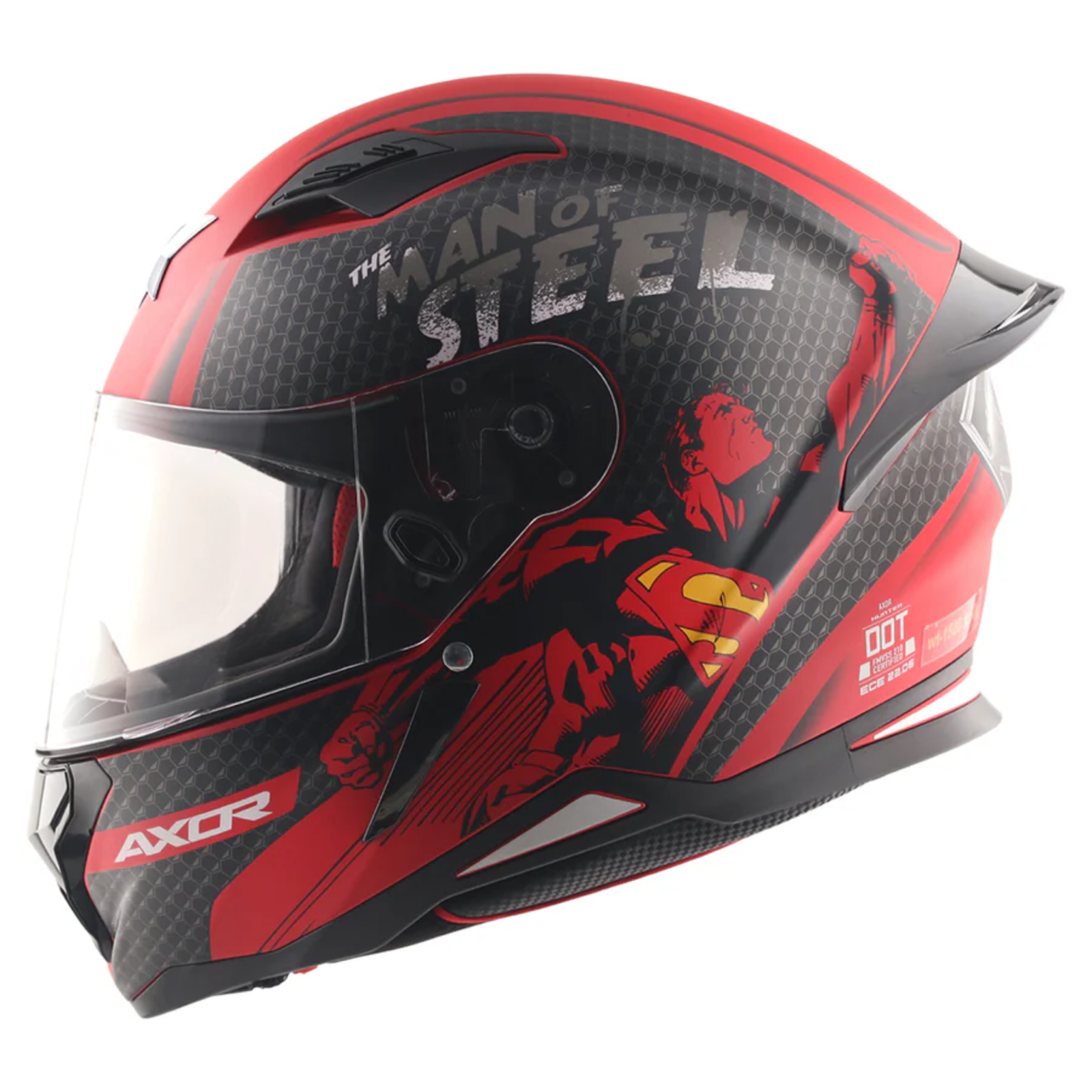 Hunter Dc Superman Helmet (Dull Red Black) - Image 2