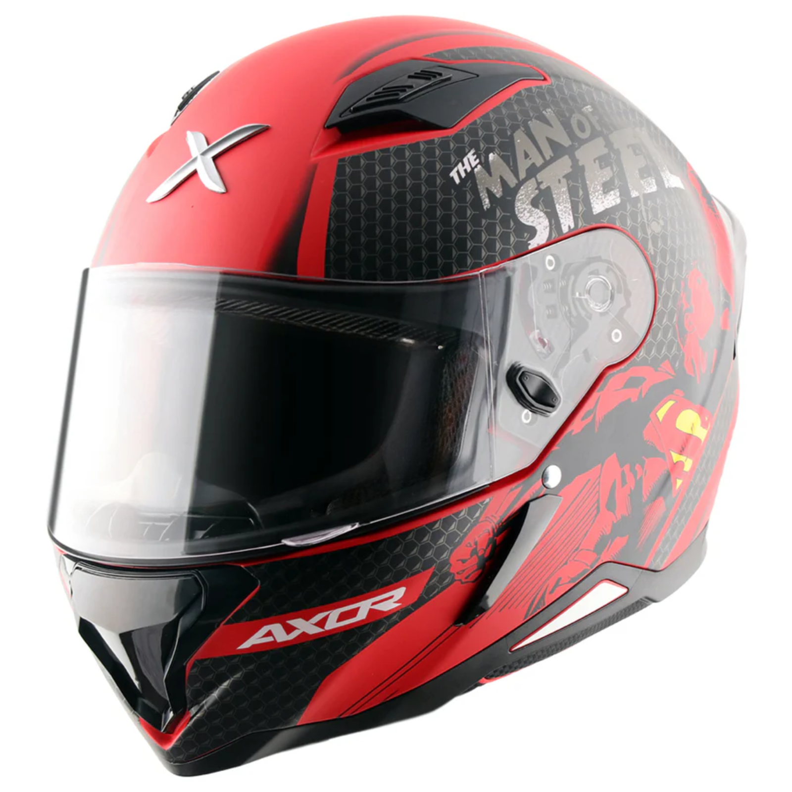 Hunter Dc Superman Helmet (Dull Red Black) - Image 3