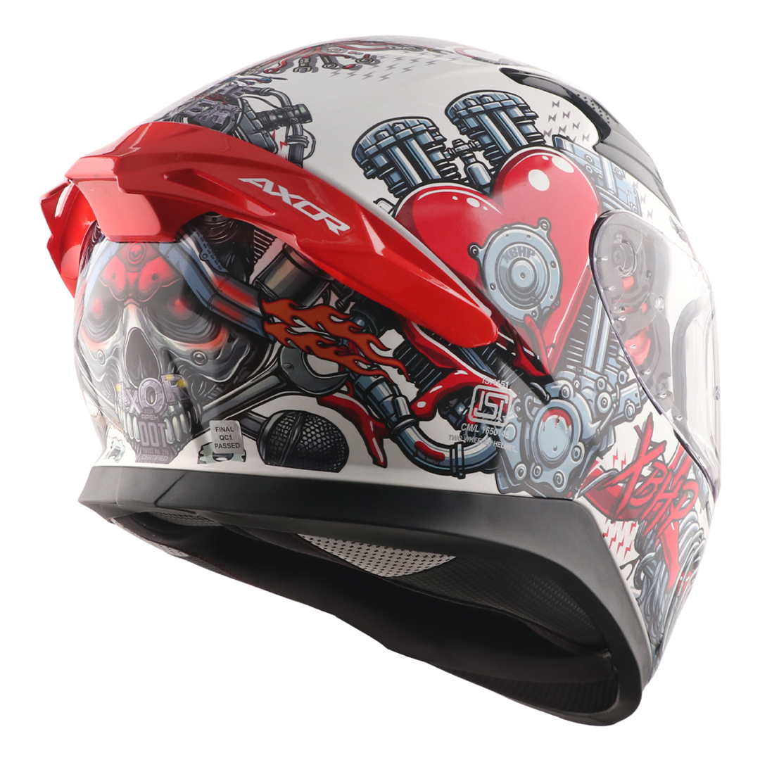 Axor Xbhp Bionic Helmet (White Red) - Image 5