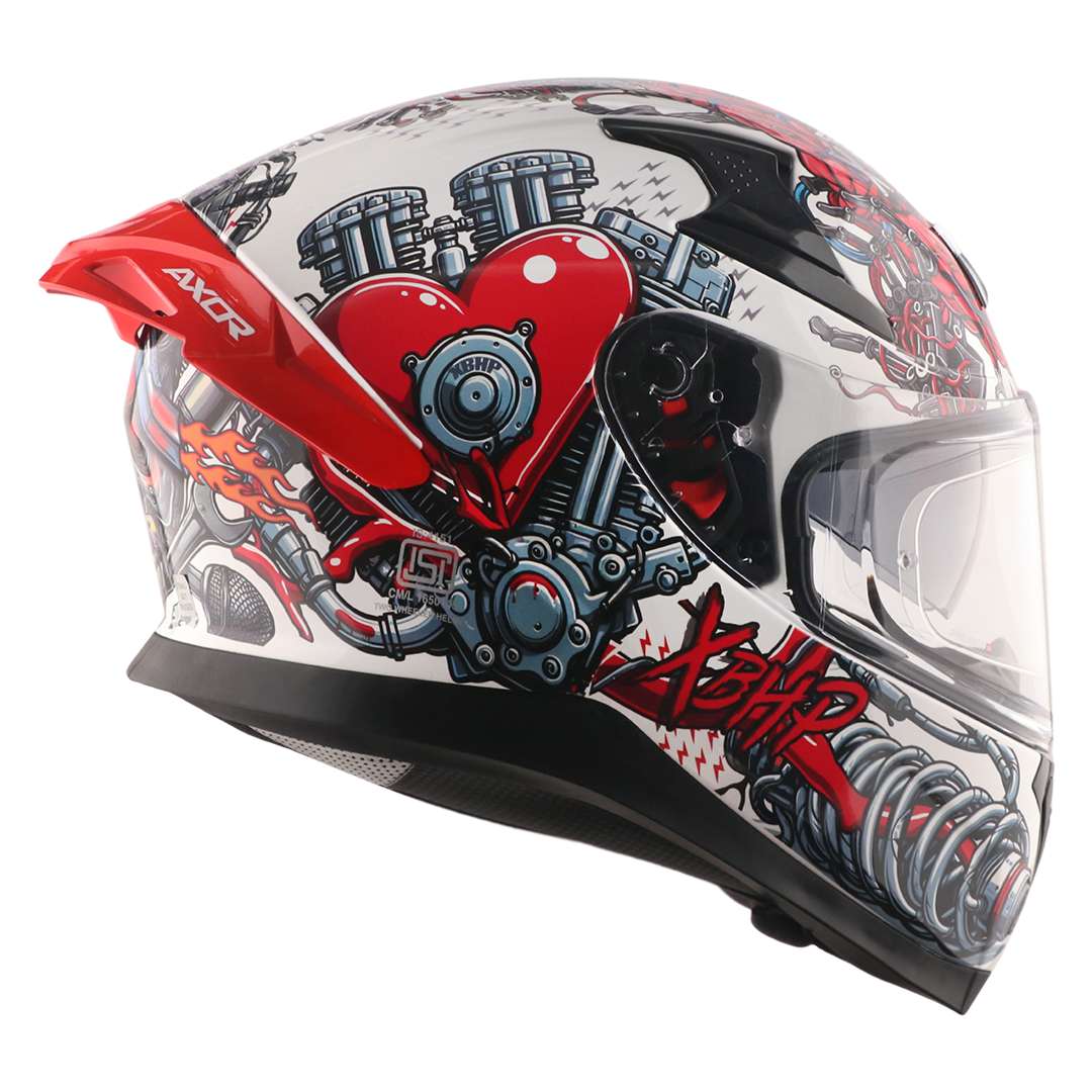 Axor Xbhp Bionic Helmet (White Red) - Image 4