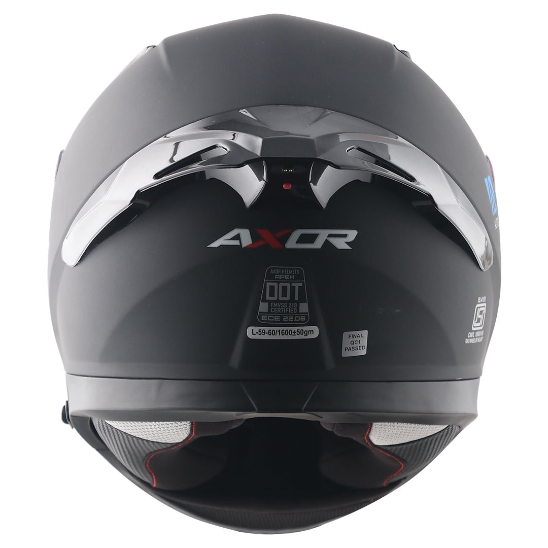 Axor X Altor Apex Smart Bluetooth Helmet (Dull Black) - Image 5