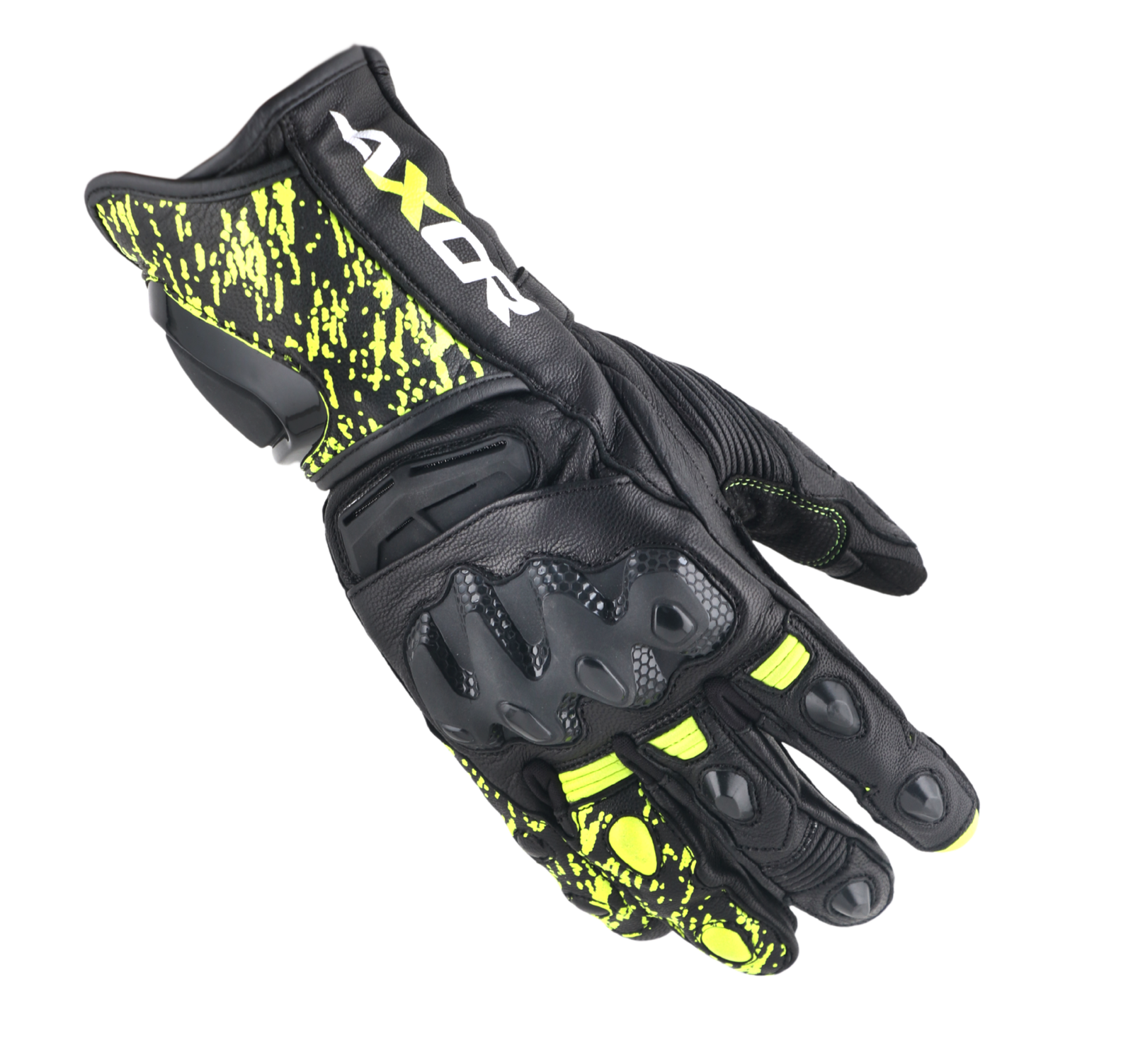 Axor Enzo Riding Gloves (Black Neon Yellow)