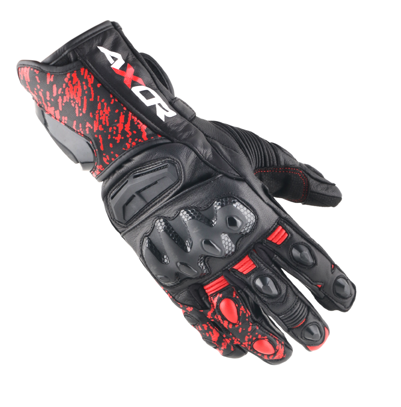 Axor Enzo Riding Gloves (Black Red)