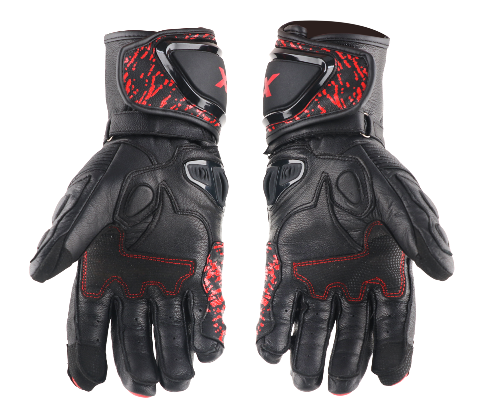Axor Enzo Riding Gloves (Black Red) - Image 3