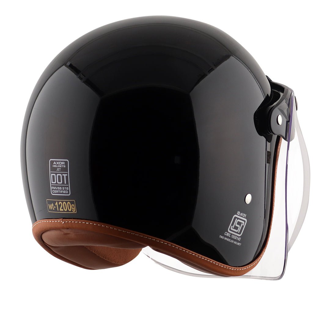 Axor Retro Jet Helmet (Black) - Image 6