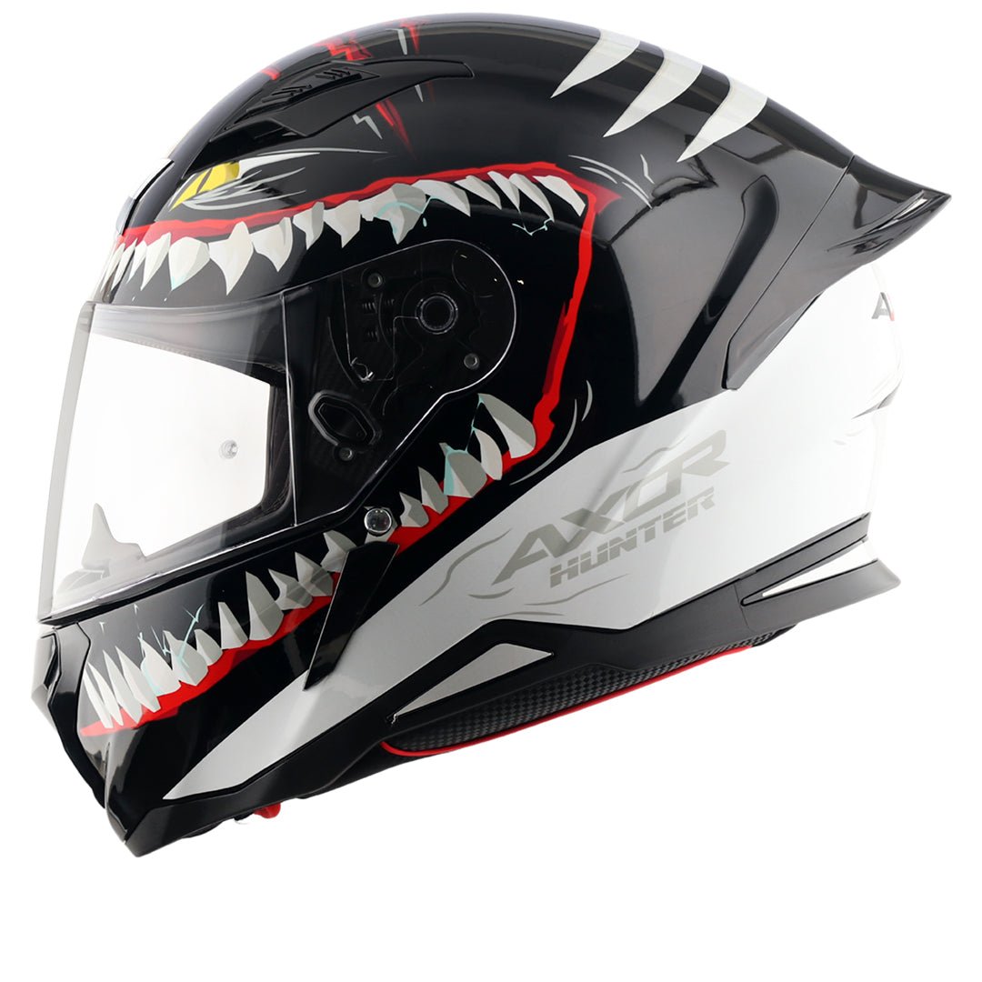 Hunter Shark Helmet (Black White)