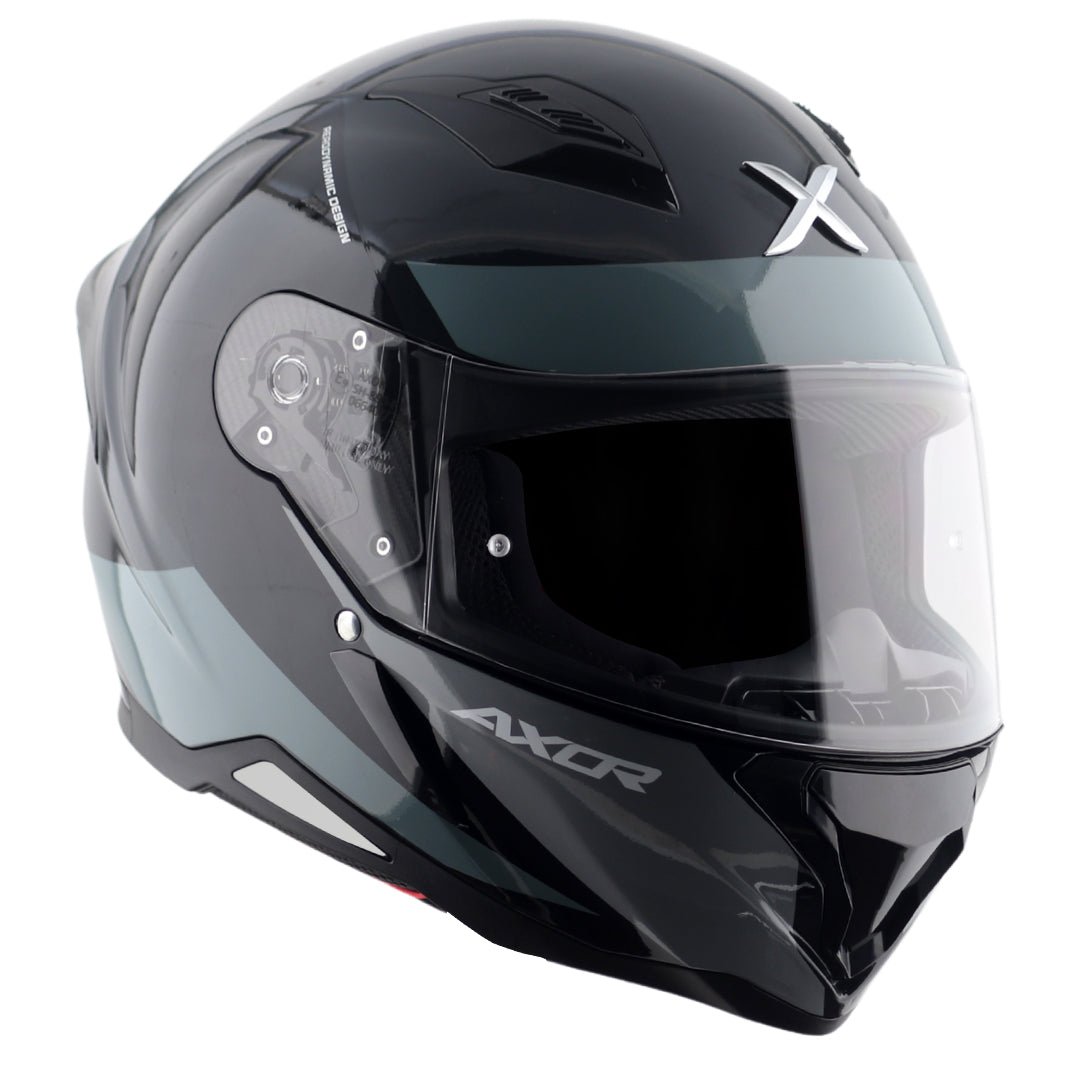 Hunter Turbo Helmet (Black Grey) - Image 4