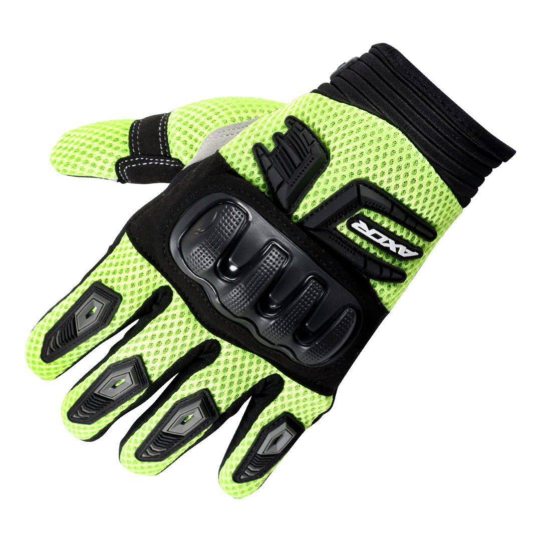 Axor Airstream Riding Gloves (Black Neon Green) - Image 2